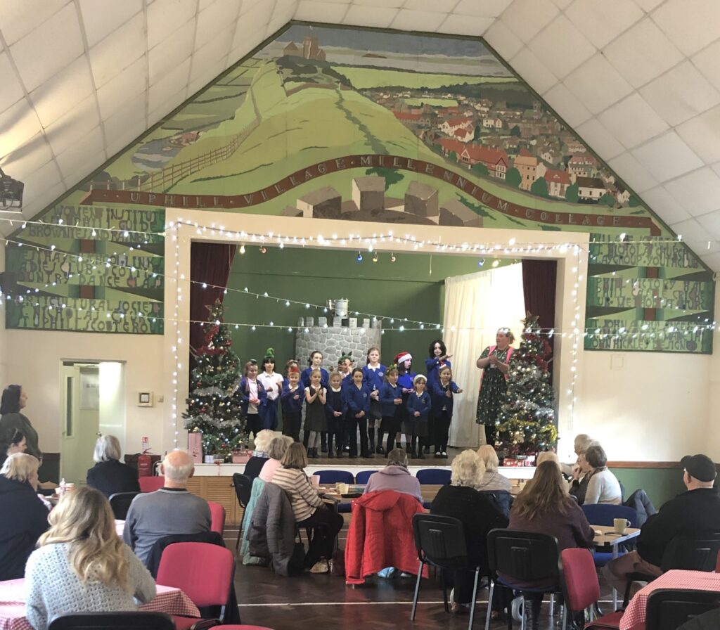 Uphill Village Academy choir brings festive cheer to the community