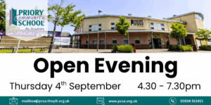 Priory School Open Evening Thursday 4th September 2025