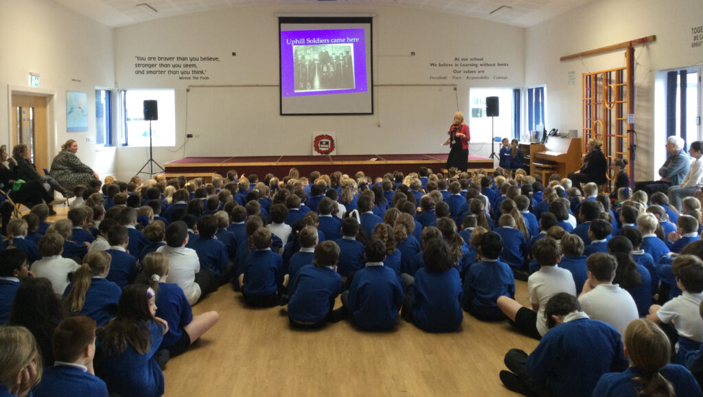 Uphill Village Academy holds Remembrance assembly